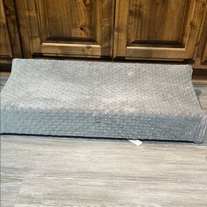 Gray Minky Changing Pad Cover